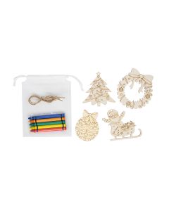 Zawieszki świąteczne Twiggy, beżowy – Gift Design
