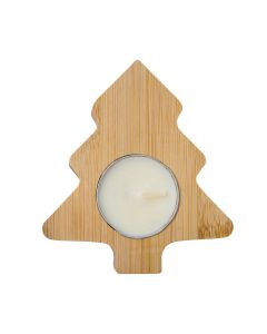 Świecznik ze świeczką tealight Comet, beżowy – Gift Design