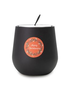 Świąteczna świeca zapachowa, czarny – Gift Design