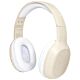 Riff słuchawki Bluetooth® z mikrofonem ze słomy pszenicznej-Biały