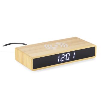 Zegar na biurko z ładowarką indukcyjną INDUCTO – Gift Design
