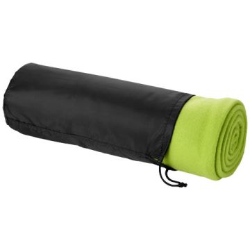 Koc z pokrowcem Huggy 150 x 120 cm-Limonkowy – Gift Design