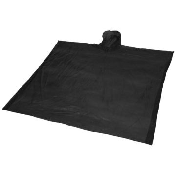 Poncho przeciwdeszczowe Ziva-Czarny – Gift Design