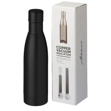 Vasa butelka z miedzianą izolacją próżniową o pojemności 500 ml-Czarny – Gift Design