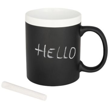 Kubek z powłoką tablicową-Biały – Gift Design
