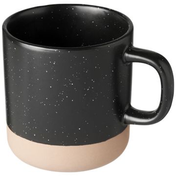 Kubek ceramiczny Pascal o pojemności 360 ml-Czarny – Gift Design