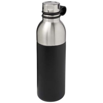 Miedziany izolowany próżniowo bidon Koln o pojemności 590 ml-Czarny – Gift Design