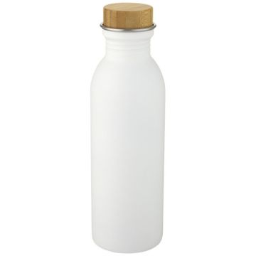 Bidon Kalix o pojemności 650 ml ze stali nierdzewnej-Biały – Gift Design