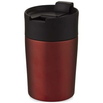 Kubek Jetta izolowany próżniowo i powlekany miedzią o pojemności 180 ml-Czerwony – Gift Design