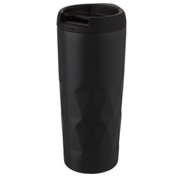 Prism miedziany, izolowany próżniowo kubek o pojemności 450 ml-Czarny – Gift Design