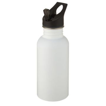 Bidon Lexi ze stali nierdzewnej o pojemności 500 ml-Biały – Gift Design