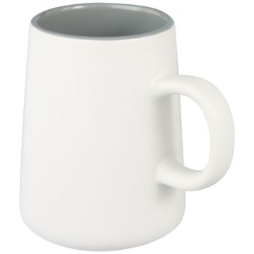 Joe kubek ceramiczny o pojemności 450 ml -Biały – Gift Design