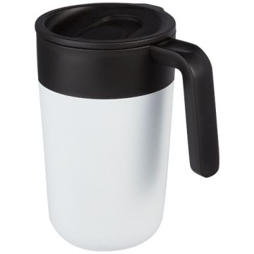 Nordia kubek o podwójnej ściance, 400 ml-Biały – Gift Design