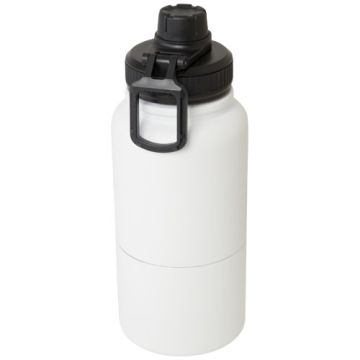 Dupeca izolowany bidon na wodę o pojemności 840 ml wykonany ze stali nierdzewnej z certyfikatem RCS-Biały – Gift Design