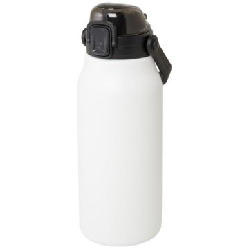 Giganto butelka o pojemności 1600 ml wykonana ze stali nierdzewnej z recyklingu z miedzianą izolacją próżniową posiadająca ce-Biały – Gift Design