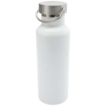 Thor butelka na wodę o pojemności 500 ml wykonana ze stali nierdzewnej z certyfikatem RCS-Biały – Gift Design