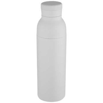 Illuminate butelka termiczna o pojemności 650 ml z podwójnymi ściankami, wykonana ze stali nierdzewnej z recyklingu z certyfi-Biały – Gift Design