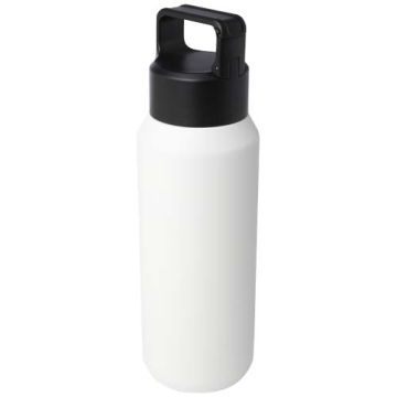 Butelka Astra z recyklingowanej stali nierdzewnej, z miedzianą izolacją próżniową o pojemności 600 ml, z certyfikatem RCS, pr-Biały – Gift Design