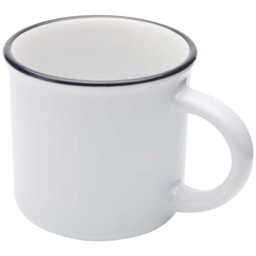 Bari kubek ceramiczny z nadrukiem sublimacyjnym o pojemności 240 ml-Biały – Gift Design