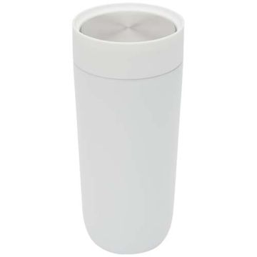 Camden kubek o pojemności 350 ml ze stali nierdzewnej z certyfikatem RCS z ceramiczną wyściółką-Biały – Gift Design