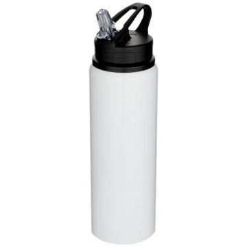 Fitz jednościenna butelka na wodę o pojemności 800 ml wykonana ze stali nierdzewnej z recyklingu z certyfikatem RCS-Biały – Gift Design
