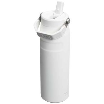 Butelka na wodę Stanley IceFlow™ 2.0 o pojemności 700 ml ze słomką-Matowa biel – Gift Design