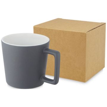 Cali Kubek ceramiczny o pojemności 370 ml z matowym wykończeniem-Biały – Gift Design