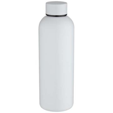 Spring jednościenna butelka na wodę o pojemności 750 ml wykonana ze stali nierdzewnej z recyklingu z certyfikatem RCS-Biały – Gift Design