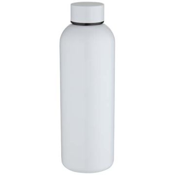 Spring jednościenna butelka na wodę o pojemności 750 ml do nadruku sublimacyjnego, wykonana ze stali nierdzewnej z recyklingu-Biały – Gift Design