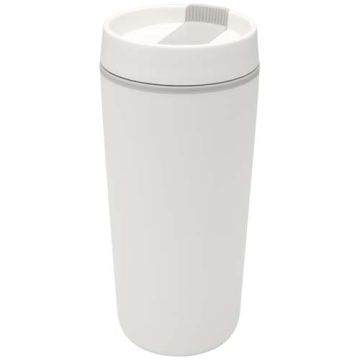Sedona - kubek plastikowy o pojemności 480 ml, z podwójnymi ściankami-Biały – Gift Design
