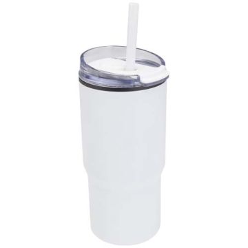 Kubek termiczny Westin o pojemności 540 ml, wykonany z materiałów pochodzących z recyklingu (RCS), z podwójnymi ściankami, ze-Biały – Gift Design