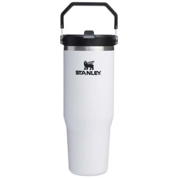 Stanley IceFlow™ 2.0 termoizolowany kubek ze stali nierdzewnej, pojemność 890 ml, z odchylaną słomką-Biały – Gift Design