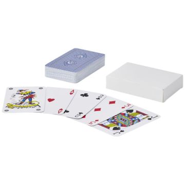 Ace zestaw kart do gry z papieru Kraft-Biały – Gift Design