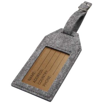 Zawieszka na bagaż Tie-Szary – Gift Design