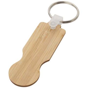 Ronan łańcuch do kluczy do wózka bambusowego-Naturalny – Gift Design