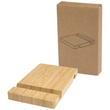 Bubup bambusowy dwukątowy stojak na tablet i telefon-Drewniany – Gift Design