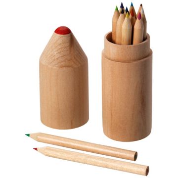 Zestaw 12 kredek Bossy-Naturalny – Gift Design