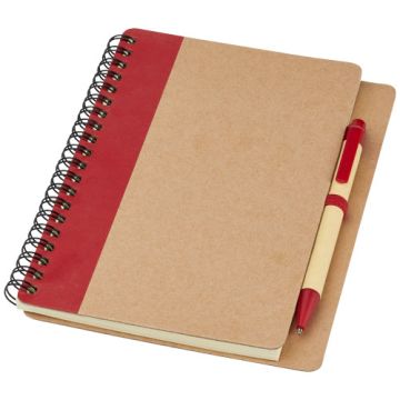 Notes z recyklingu z długopisem Priestly-Naturalny – Gift Design