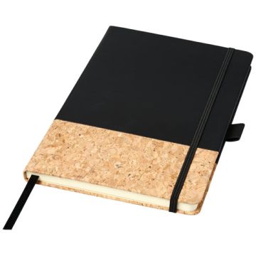 Notes A5 Evora z poliuretanu Thermo i korka-Czarny – Gift Design