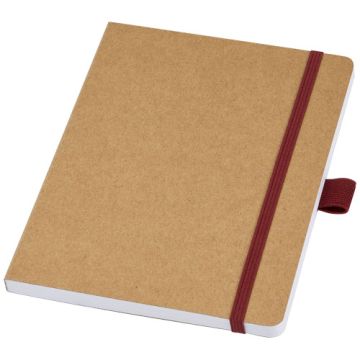 Berk notatnik z papieru z recyklingu-Czerwony – Gift Design