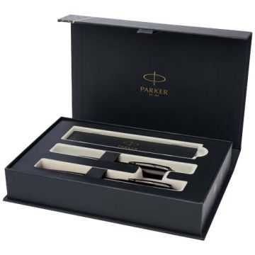 IM - achromatyczny długopis i pióro kulkowe w pudełku upominkowym-Czarny – Gift Design