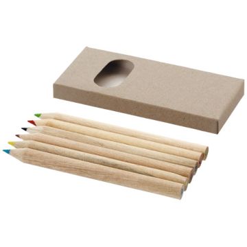 Artemaa 6-częściowy zestaw do kolorowania-Naturalny – Gift Design