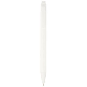 Chartik monochromatyczny długopis z papieru z recyklingu z matowym wykończeniem-Biały – Gift Design