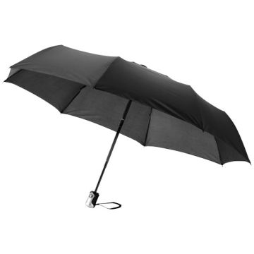 Automatyczny parasol składany 21,5" Alex-Czarny – Gift Design