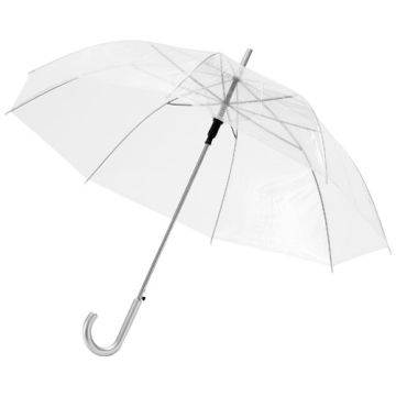Przejrzysty parasol automatyczny Kate 23''-Przezroczysty biały – Gift Design