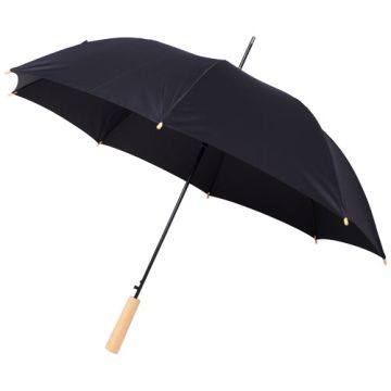 Parasol automatyczny Alina 23” wykonany z plastiku PET z recyklingu-Czarny – Gift Design