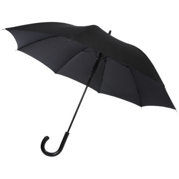Fontana parasol z funkcją automatycznego otwierania, w optyce karbonowej i z przekrzywioną rączką o wymiarach 23"-Czarny – Gift Design