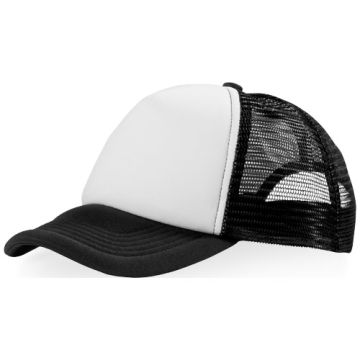 Czapka 5-panelowa Trucker 100 g-m²-Czarny – Gift Design