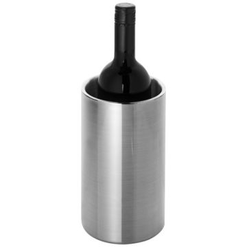 Dwuwarstwowy cooler do wina ze stali nierdzewnej Cielo-Srebrny – Gift Design