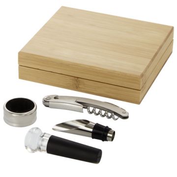 Syrat 4-częściowy zestaw do wina-Naturalny – Gift Design